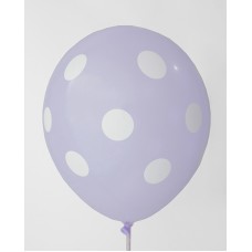 Purple - Standard Polkadots Printed Balloons